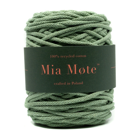 Mia Mote™ Lush Line Sznurek bawełniany 5mm green jasper Nowy Splot