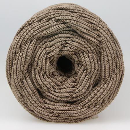 Mia Mote™ ByBag Line Sznurek Poliestrowy płaski bez rdzenia beżowy ciemny mokka 3mm