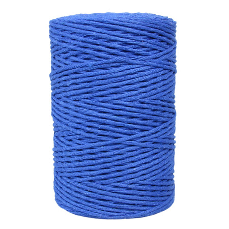 Mia Mote Gardenal Sznurek bawełniany do majsterkowania dekoracji makramy pakowy notarialny ogrodowy do ogrodu niebieski 2mm