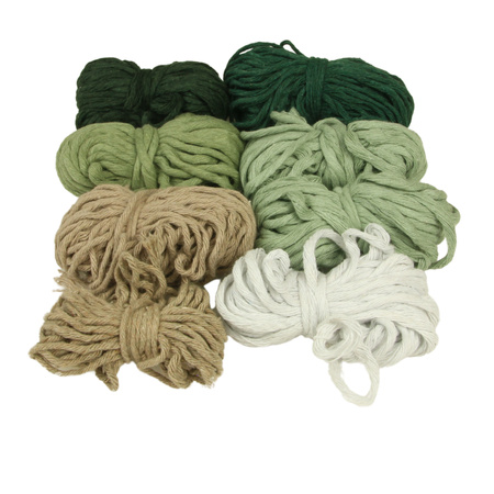 Outlet / Sznurek Bawełniany Skręcany / do Makramy / Classic Eco Line / mix / 2/3/5 mm / 200g [594]