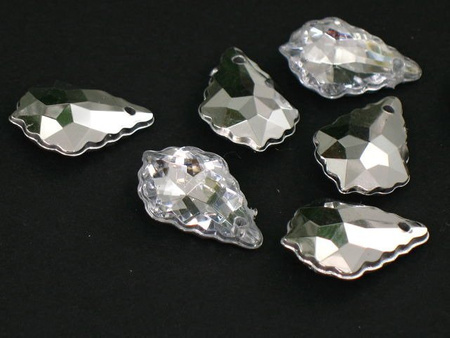 Kryształki Akrylowe Fasetowane Łza Barok 22x15mm