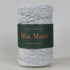 Mia Mote™ Classic Line Sznurek bawełniany skręcany do makramy 5mm  Striped flint
