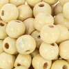 Koraliki Drewniane Naturalne Malowane Lakierowane Kula Kremowy 10mm