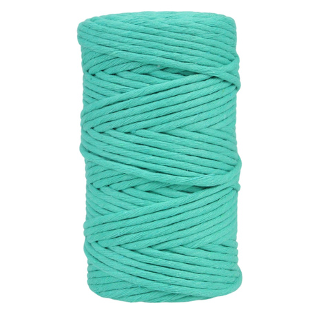 Mia Mote™ Classic Line Sznurek bawełniany skręcany do makramy 3mm Malachite Green