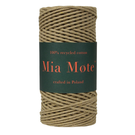 Mia Mote™ Petit Line Sznurek pleciony bawełniany 2mm Aragonite