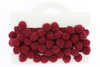 Taśma dekoracyjna z pomponami 20mm Pompon bordowy 10mm
