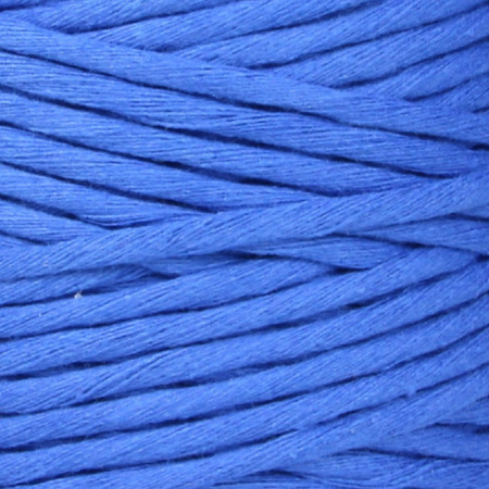 Sznurek bawełniany skręcany do makramy niebieski Chalkantyt 2mm