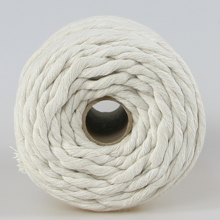 Mia Mote™ Lavish Line Sznurek bawełniany skręcany do makramy ivory 5mm