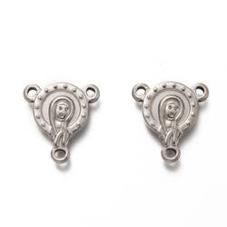 Łącznik do różańca Stal Chirurgiczna 18x17x2.5mm