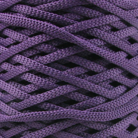 Sznurek poliestrowy płaski 5 mm bez rdzenia – do torebek i makramy, Ametystowy | Amethyst | Mia Mote™ ByBag