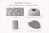 Mia Mote™ Classic Line Sznurek bawełniany skręcany do makramy 3mm basalt grit