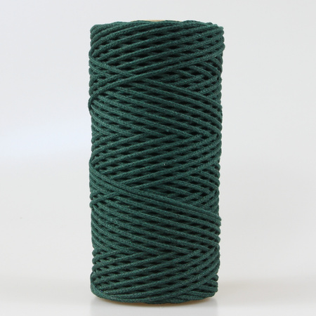 Mia Mote™ Petit Line Outlet CUT  Sznurek pleciony bawełniany 2mm Emerald