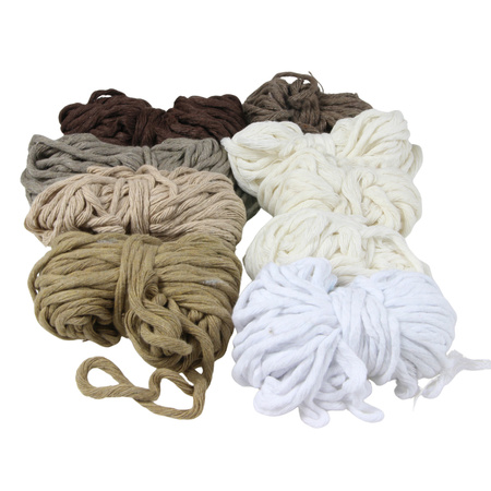 Outlet / Sznurek Bawełniany Skręcany / do Makramy / Classic Eco Line / mix / 2/3/5 mm / 200g [768]