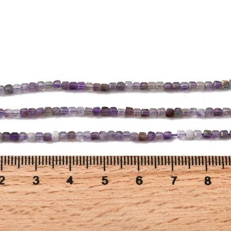 Ametyst naturalny – kamień spokoju, intuicji i duchowej harmonii - kostka cube 2x2x2mm
