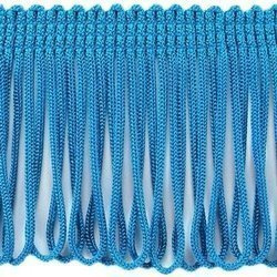 Frędzle na Taśmie Taneczne Wiskozowe Taśma z frędzlami turkus 150mm