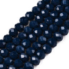 Koraliki Fasetowane Kryształki Szklane Rondelle Granatowy klasyczny 3.8x3mm