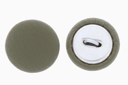 Guziki Tapicerskie Oblekane Obciągane Eko Skóra Ek12 Oliwkowy 20mm R32 10szt