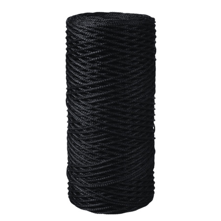 Mia Mote™ ByBag Line Sznurek pleciony poliestrowy okrągły 0.8mm Shungite