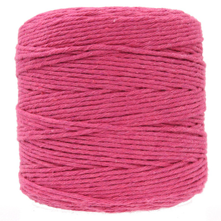 Sznurek bawełniany skręcany do makramy eco różany 2mm