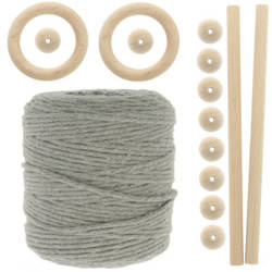 Zestaw do makramy dla początkujących 3mm 100m z akcesoriami