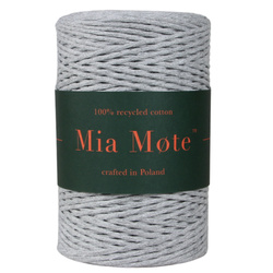 Mia Mote™ Classic Line Sznurek bawełniany skręcany do makramy Striped flint 2mm