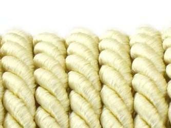 Sznur sznurek ozdobny skręcany kremowy 7mm