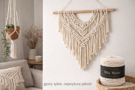 Mia Mote™ Basic Line sznurek bawełniany 5mm limestone