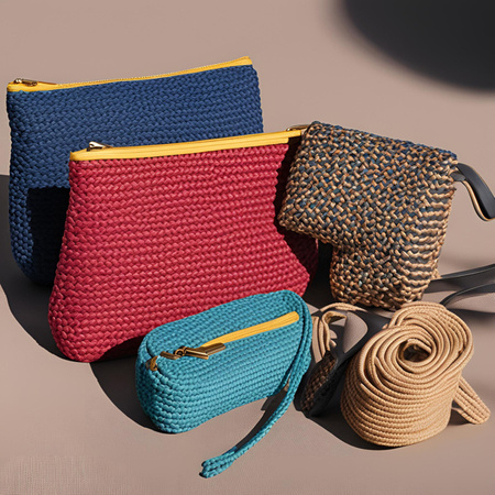 Mia Mote™ ByBag Line Sznurek Polipropylenowy błyszczący czarny bez rdzenia 5mm