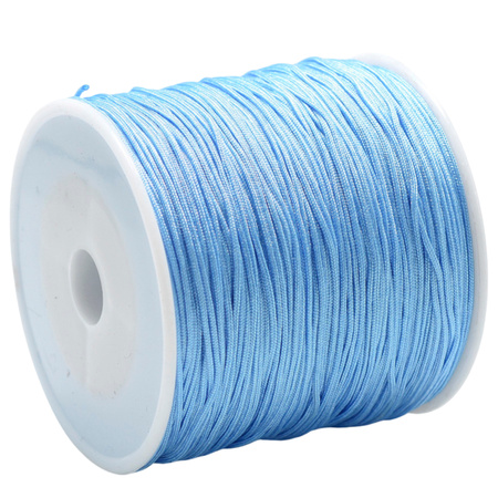 Sznurek Nylonowy 0.4mm do bransoletek kamieni Topliwy Błękitny