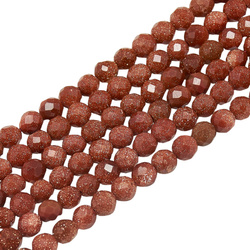 Piasek pustyni - kamień ciepła, pewności siebie i blasku - kula fasetowana 2 mm