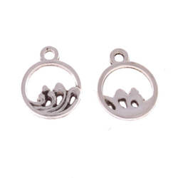 Zawieszka charms wisior fale 14x11mm