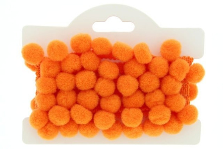Taśma dekoracyjna z pomponami 20mm Pompon ceglany 10mm