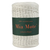 Mia Mote™ Classic Line Sznurek bawełniany skręcany do makramy 2mm ivory