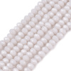 Koraliki Fasetowane Kryształki Szklane Rondelle Jasny Szary 2.7x1.5mm