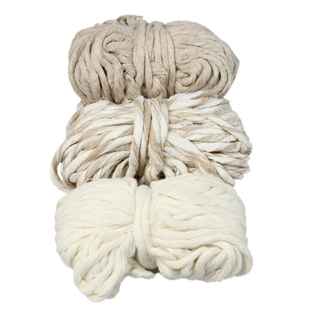 Outlet / Sznurek Bawełniany Skręcany / do Makramy / Classic Eco Line / mix / 2/3/5 mm / 200g [509]