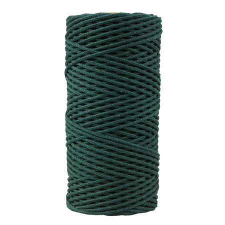 Mia Mote™ Petit Line Outlet CUT  Sznurek pleciony bawełniany 2mm Emerald