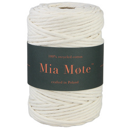 Mia Mote™ Lavish Line Sznurek bawełniany skręcany do makramy limestone 5mm