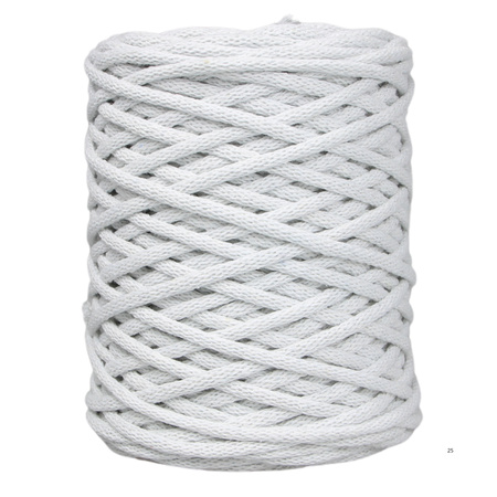 Mia Mote™ / Lush Line / Sznurek Bawełniany pleciony / Do Makramy / +5mm / Grey White