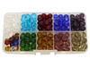 Zestaw Kreatywny Koralików do Rękodzieła Biżuterii / Koraliki Gładkie / Kula Wielokolorowy 8mm ~250szt / Organizer