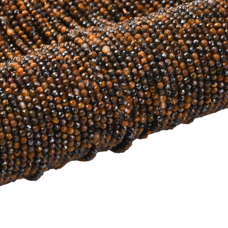 Tygrysie oko - kamień odwagi, ochrony i skupienia - kula fasetowana 2mm