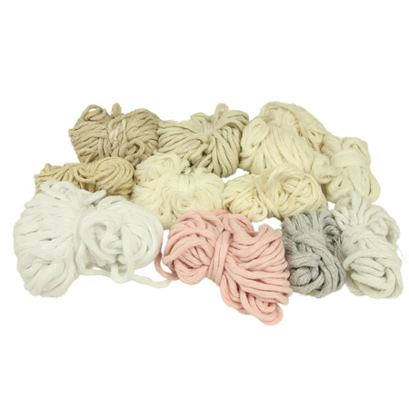 Outlet / Sznurek Bawełniany Skręcany / do Makramy / Classic Eco Line / mix / 2/3/5 mm / 200g [602]