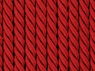 Sznur sznurek ozdobny dekoracyjny skręcany wiskozowy czerwony 5mm