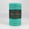 Mia Mote™ Classic Line Sznurek bawełniany skręcany do makramy 5mm Malachite Green