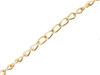 Łańcuszek metalowy splot lekko skręcony 2.7x2x0.4mm