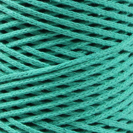 Mia Mote™ Petit Line  OUTLET CUT Sznurek pleciony bawełniany 2mm Malachite Green