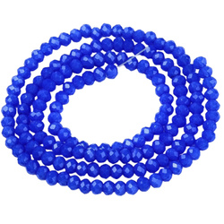 Koraliki Fasetowane Kryształki Szklane Rondelle Szafirowy 2.7x1.5mm