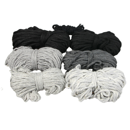 Outlet / Sznurek Bawełniany Skręcany / do Makramy / Classic Eco Line / mix / 2/3/5 mm / 200g [508]