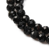 Turmalin Czarny - kamień ochrony i stabilizacji - Kula Fasetowany Koraliki 4mm