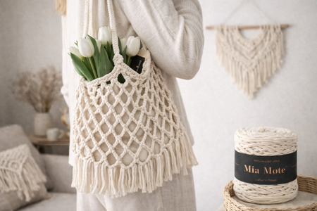 Mia Mote™ Basic Line sznurek bawełniany 5mm limestone