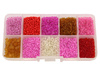 Zestaw Kreatywny Koralików do Rękodzieła Biżuterii / Koraliki Seed Beads / Kula Wielokolorowy 2/3mm ~100g / Organizer